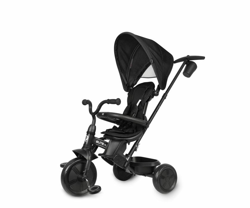 Rowerek Trójkołowy Qplay Elite Platinum Black Dziecięcy Sportowy Do Nauki Jazdy Łatwy Składany Milly Mally