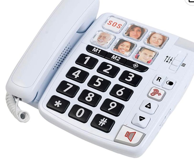 Telefone p/ dificuldade visual,  auditiva números e  som amplificado .64750485330306120