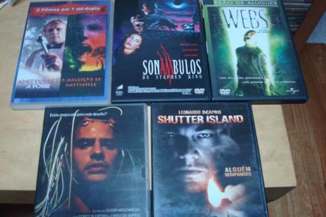 lote 13 filmes terror, ,bugs, etc