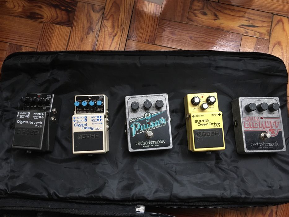 Pedais de efeitos guitarra