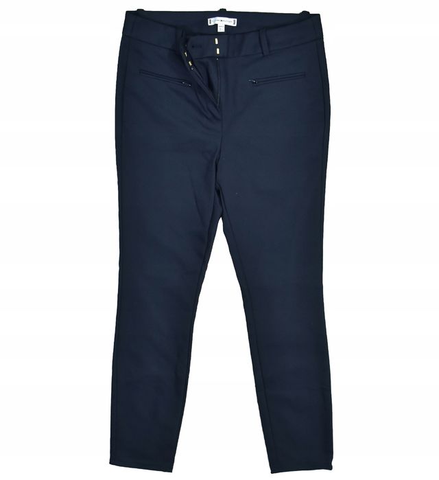 Tommy Hilfiger Granatowe Eleganckie Spodnie Damskie 34