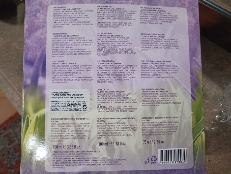 Conjunto de banho com esponja esfoliante com sabão natural de al