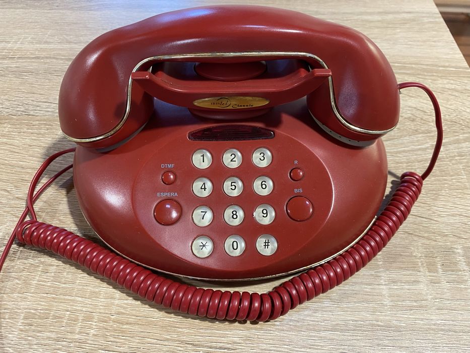 Telefone vintage, bordeaux, para decoração