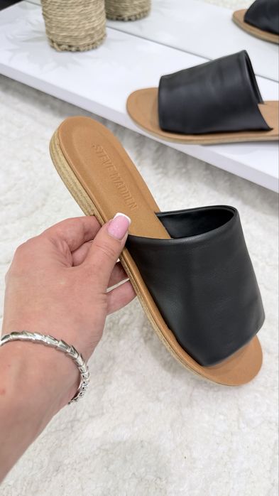 Шкіряні шльопанці сланці Steve Madden