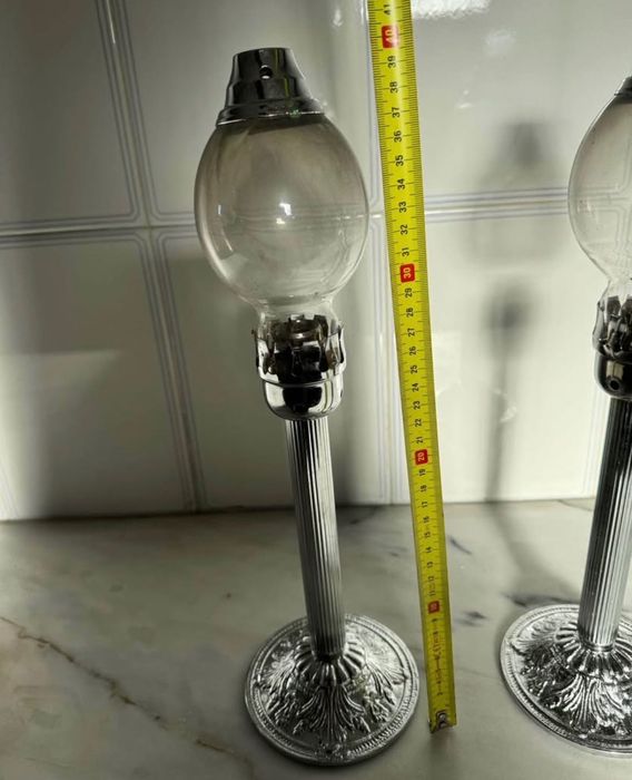 Dois castiçais alcool