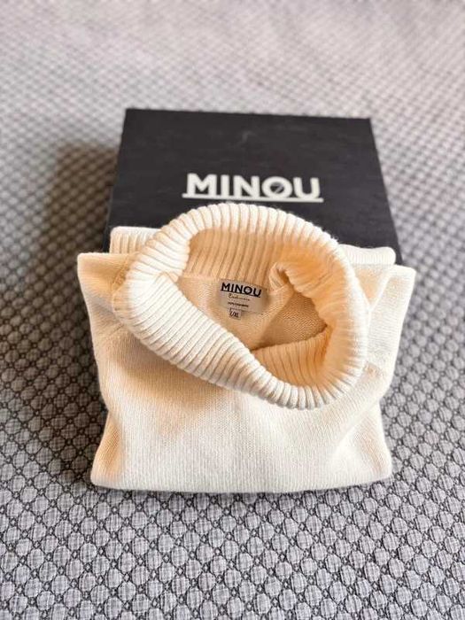 Kaszmirowy golf krem MINO Minou Cashmere L/XL