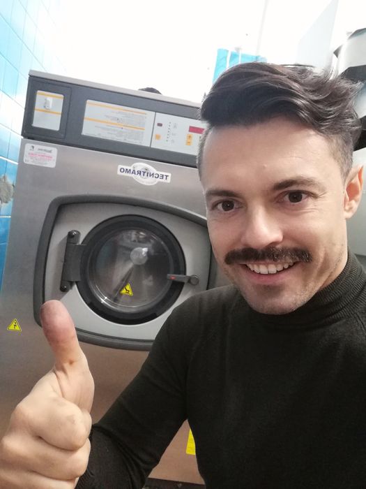 Máquina de lavar roupa e secar industrial lares e Residências