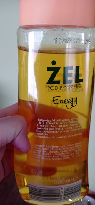 Żel pod prysznic Energy 500ml