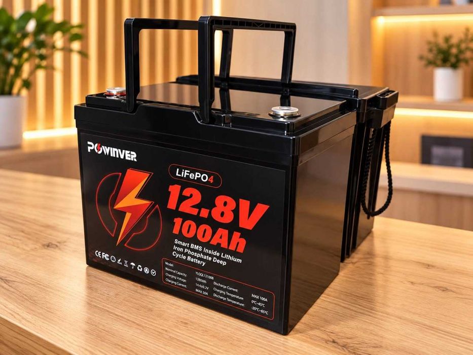Аккумулятор DUMFUME, Datou Boss 12V LiFePO4 100 BMS Батарея IP67. БЕСПЛАТНАЯ ДОСТАВКА. Акумулятор Datouboss, BMS, 1280Wh LiFePO4 12V 100Ah.