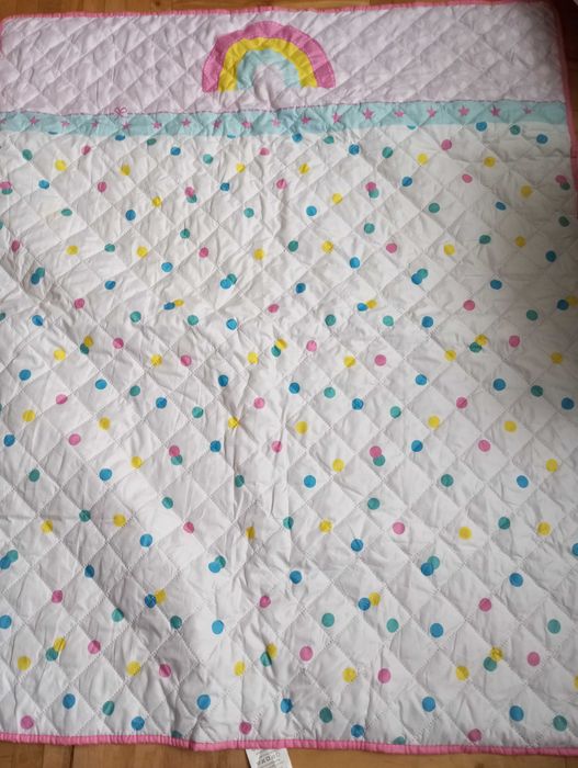 Baby Bumper Set Piękny pled-kocyk dla dziewczynki rozm.120 x 100