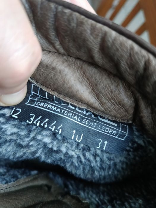 Skórzane męskie kozaki rozmiar 43