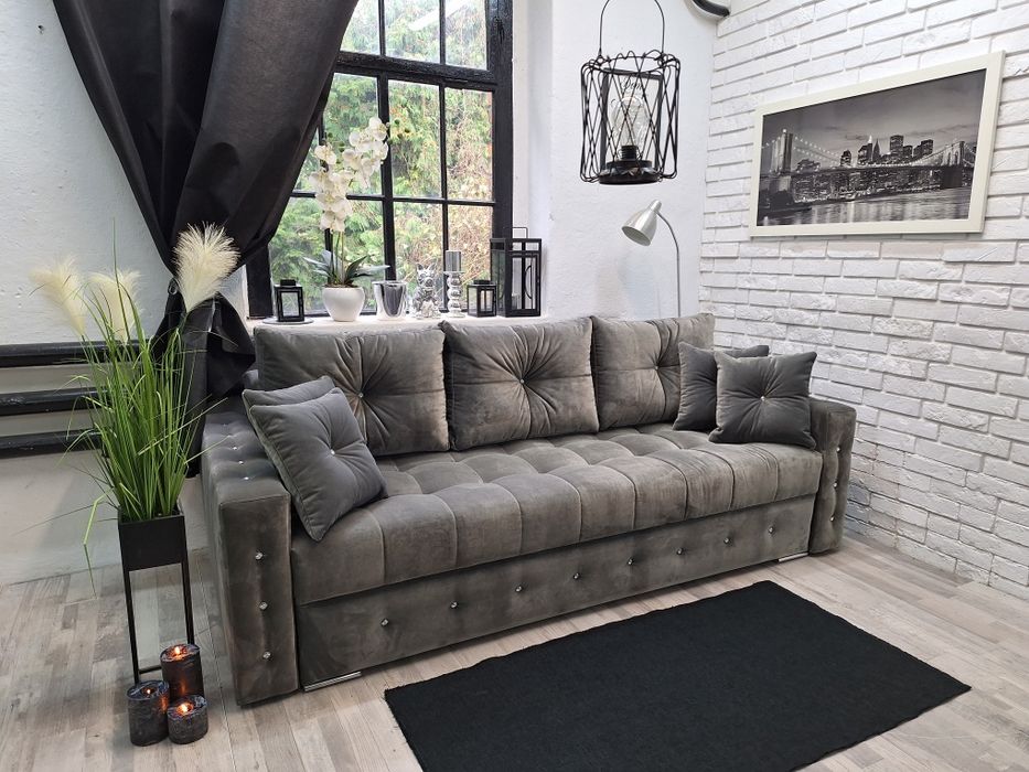 Sofa Samara glamour sprężyny welur