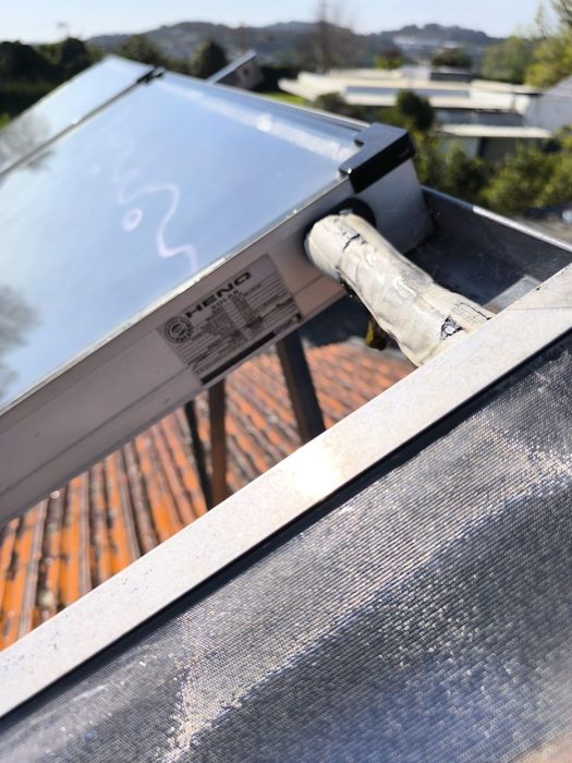 Controlador temp solar e painéis solares térmicos
