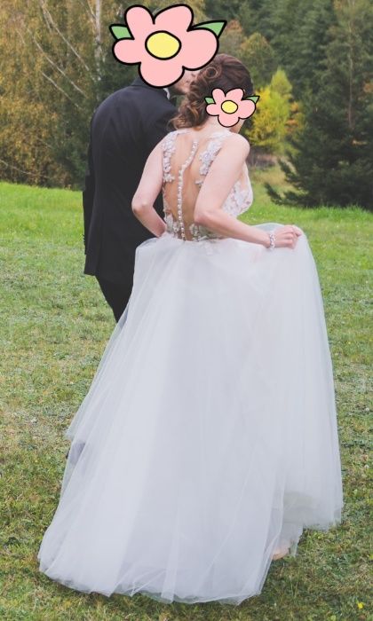 Suknia ślubna AGNIESZKA ŚWIATŁY - BELLA rozmiar 36