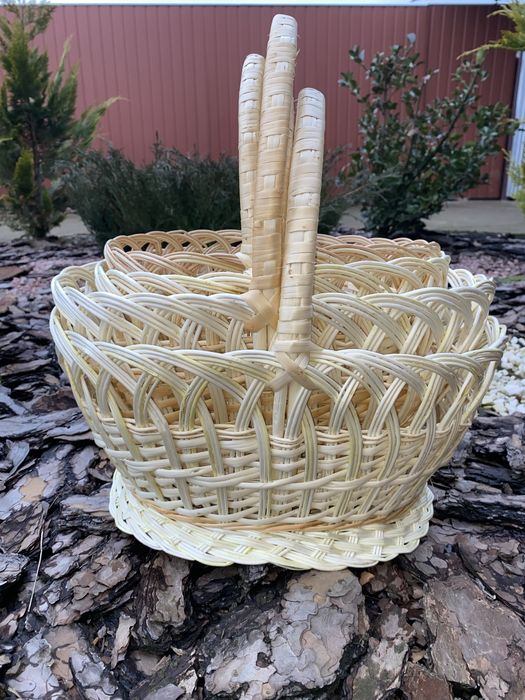 Комплекти Великодніх кошиків з вібіленоі лози кошик опт  кошики Пасхал