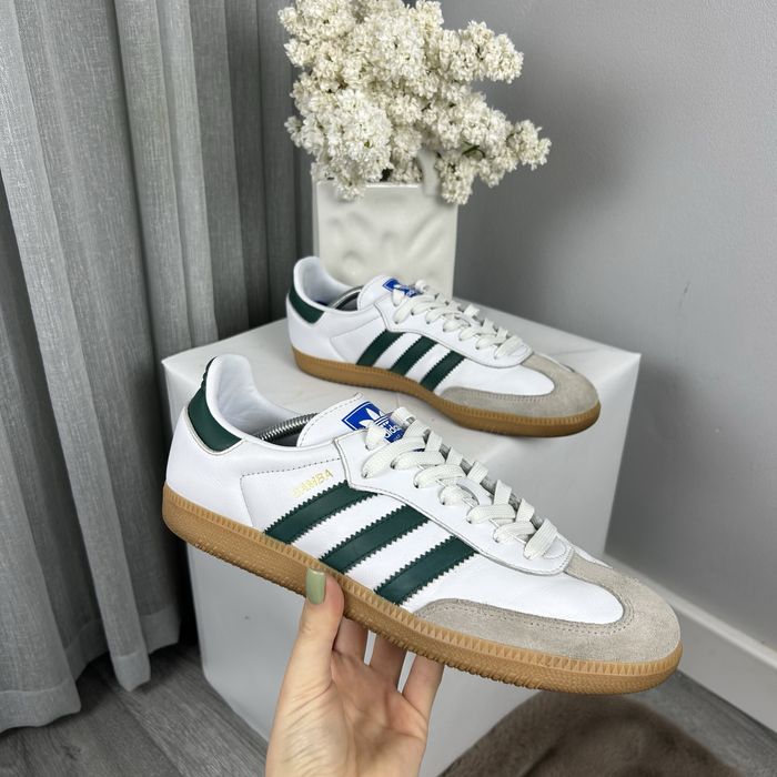 Чоловічі оригінальні шкіряну кросівки Adidas Samba
