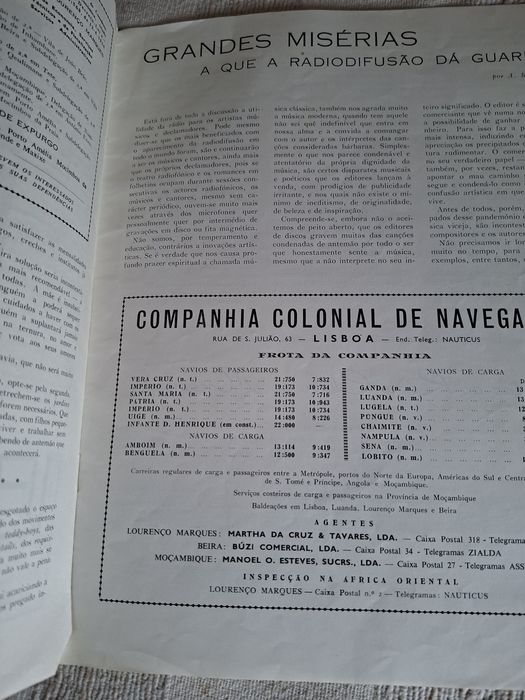 Revista Rádio Moçambique ano 1960