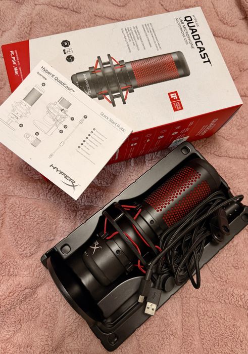 Мікрофон HyperX QuadCast HX-MICQC-BK дротовий