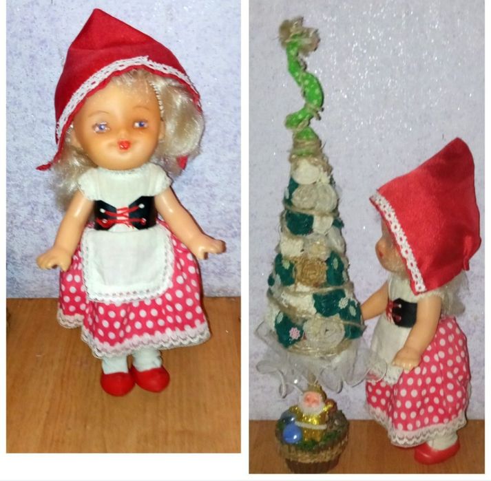 Кукла СССР. Красная шапочка. 27 см