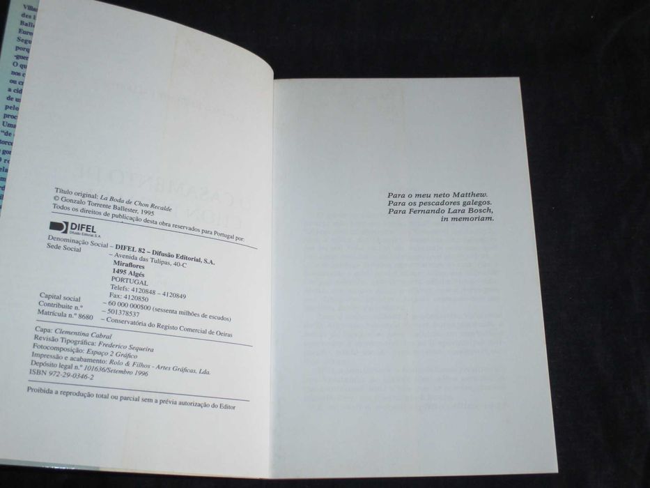 Livro O Casamento de Chon Recalde Difel