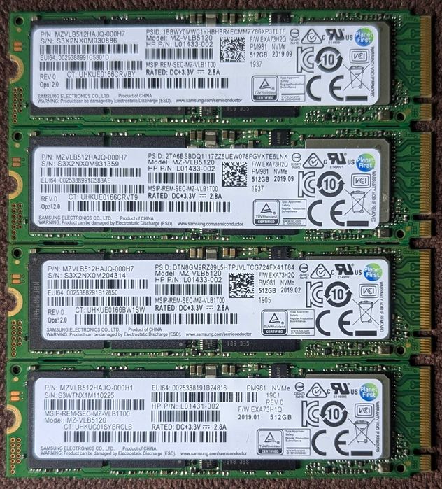 SSD M2  NVME PciE 256-512-1TB !!!