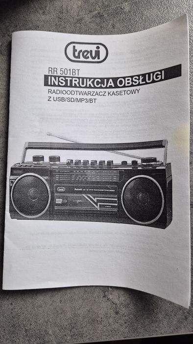 Trevi RR 501 BT – radiomagnetofon Bluetooth USB SD MP3 – stan bardzo d
