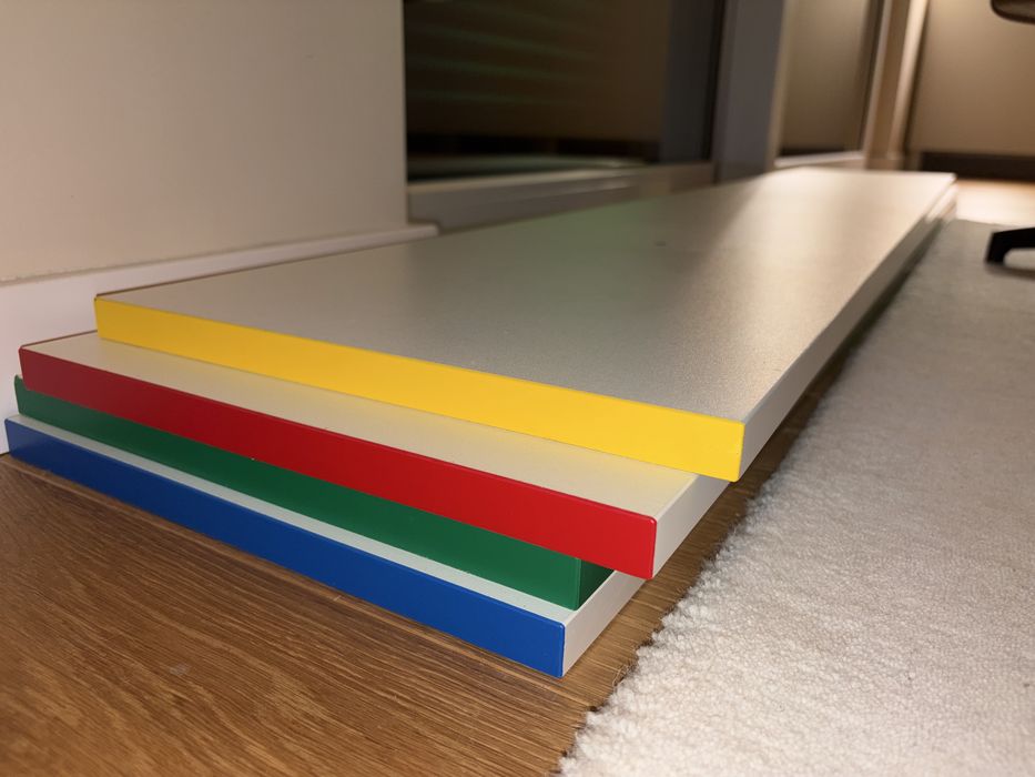 Półki kolorowe 30x170 cm regału Ikea BYAKORRE 4 szt
