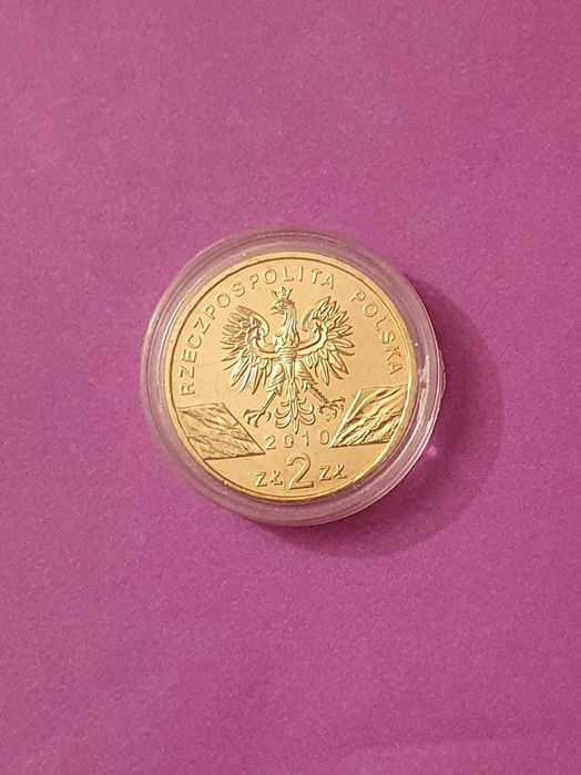 2 złote GN . Nietoperz - podkowiec mały  . Stan menniczy  .