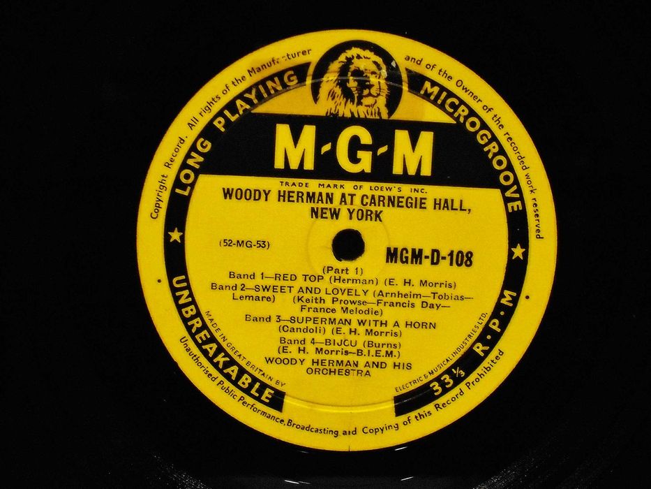 Woody Herman And His Orchestra ‎– Woody Herman At Carnegie Hall, 1953