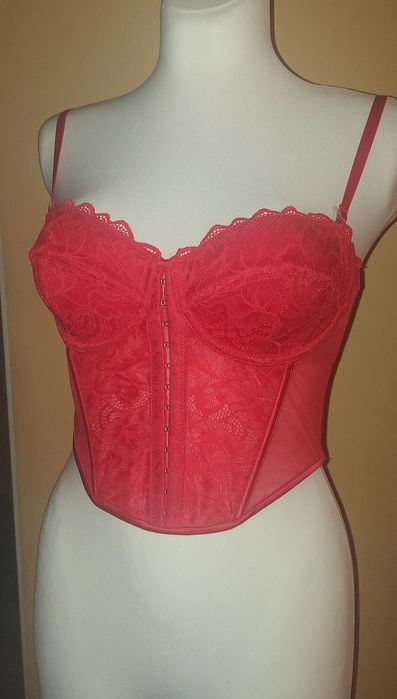 Gorset,top 75D/70E,lekko modelujacy,z fiszbinami,retro.vintage