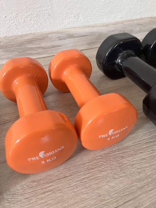 Juego de Pesa | HOMCOM 3 Pares, 1,5 kg, 1 kg, 0,5 kg, Revestimiento
