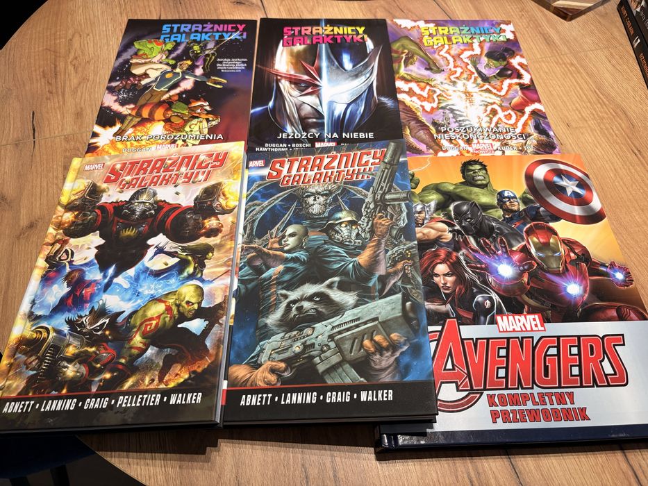 Seria 6 komiksów/książek Marvel - Strażnicy Galaktyki