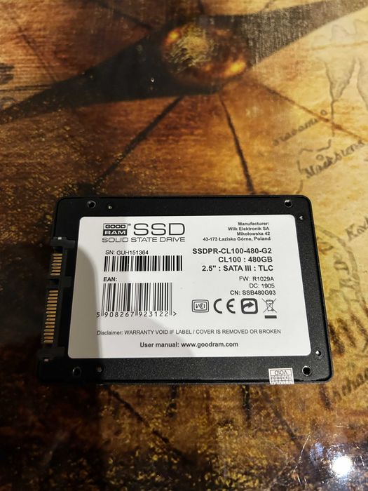 SSD Goodram 480Gb для ноута або ПК