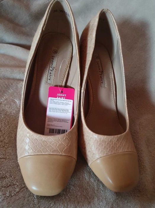 Beżowe czółenka jenny fairy