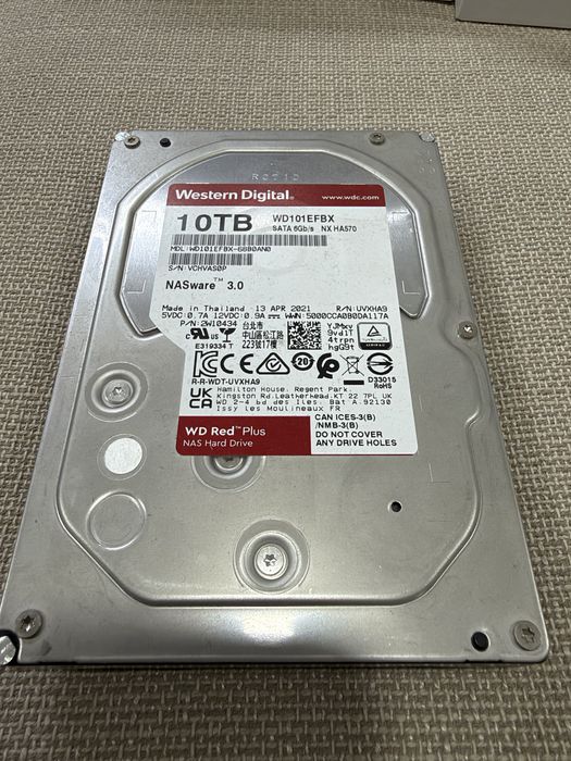 Western Digital 10TB Red Plus Hard Disk