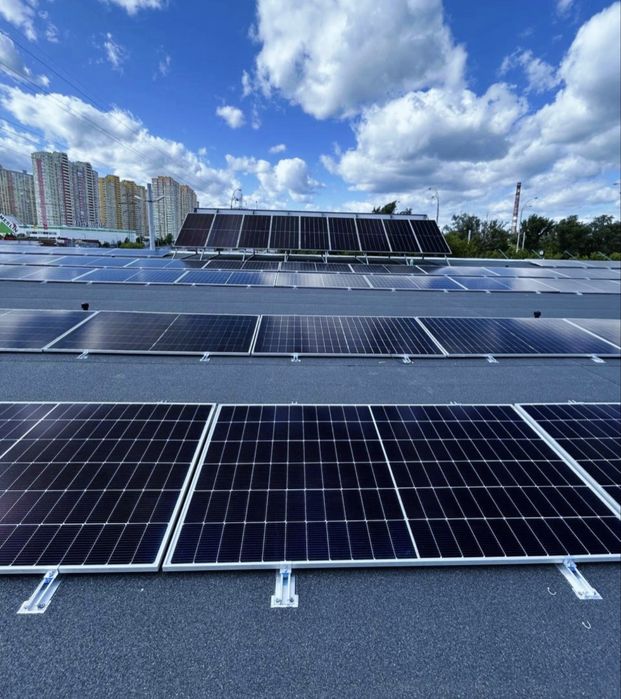 Сонячні панелі, Станції сонячної енергії, Гібридні системи МОНТАЖ