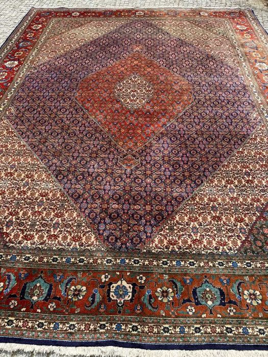 Kaszmirowy r.tkany dywan perski Bidjar 400x300 galeria 40 tyś