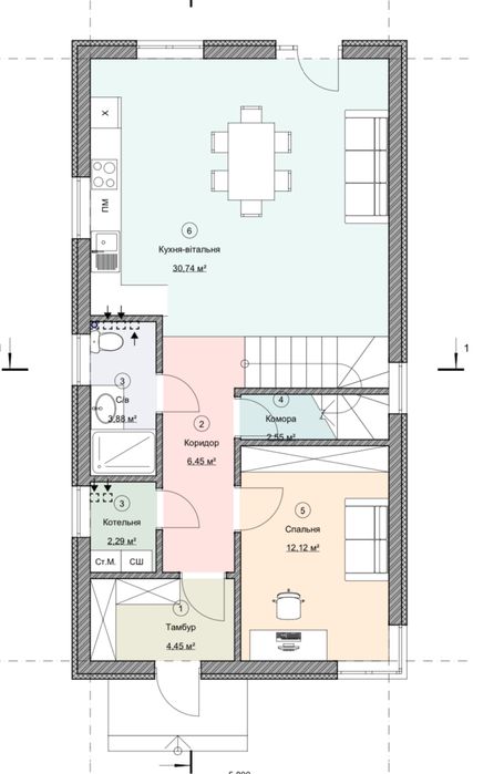 Сучасний будинок 132 кв.м з газом, с.Петропавлівська Борщагівка