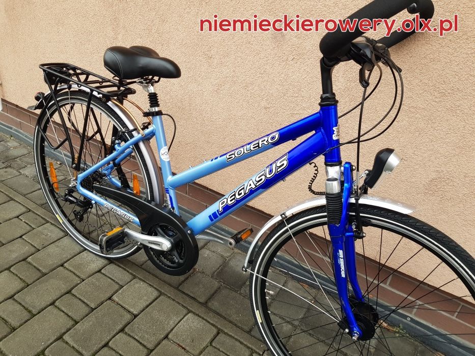 Rower damski trekkingowy PEGASUS koła 28 SHIMANO DEORE aluminium rabat