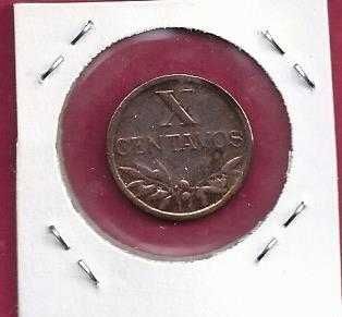MOEDAS  REPUBLICA  X  CENTAVOS 1954  BELA