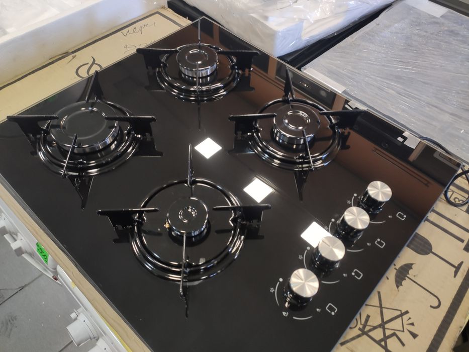 Варочная газовая поверхность черная KUMTEL, LUXELL Турция