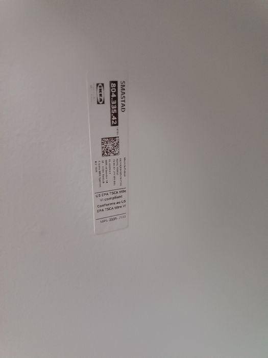 Biurko IKea Skadis , krzesło Mammut + Tablica