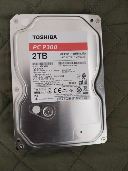 Жёсткий диск HDD Toshiba P300 2TB