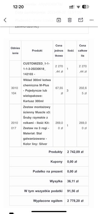 Żagiel tarasowy Maanta