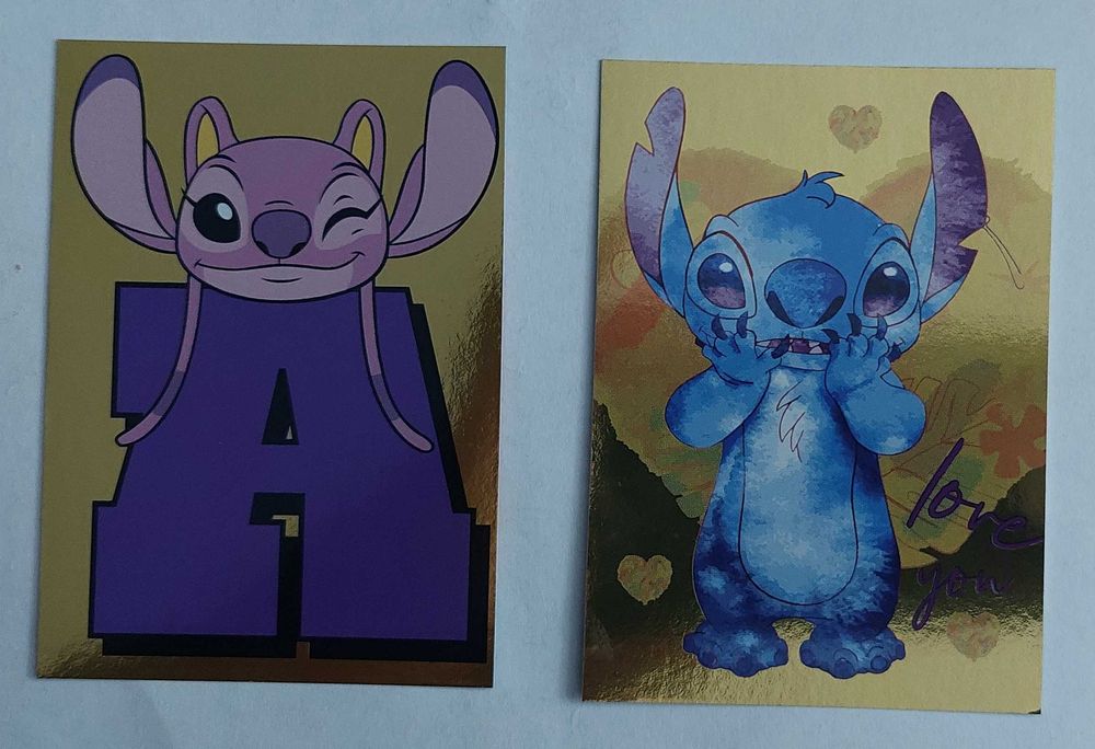 Vendo/troco cromos/cartas da Caderneta Panini - Stitch Disney
