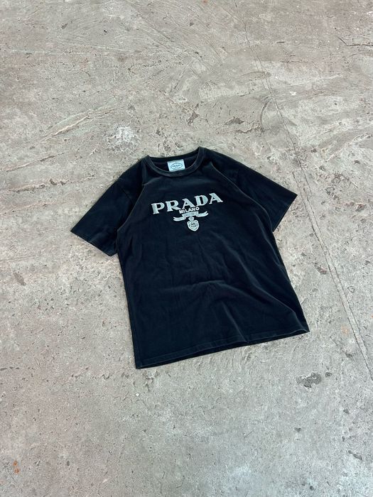 Prada Milano Logo Crest T-Shirt