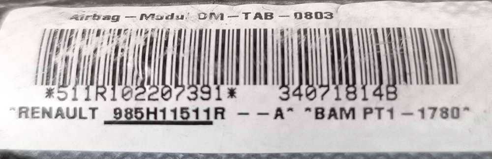 Airbag Banco Esquerdo RENAULT CLIO III (BR0/1, CR0/1) ano 2005
