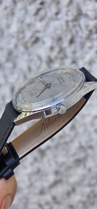 Zegarek Atlantic Worldmaster cyrkiel z pudełkiem