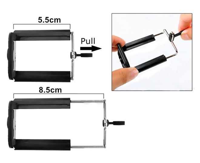 Mini Tripé Flexível NOVO - vermelho/preto