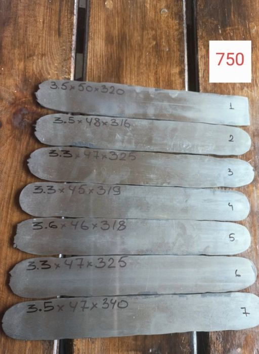 Заготовки для ножа  95Х18 калені ,шліфовані